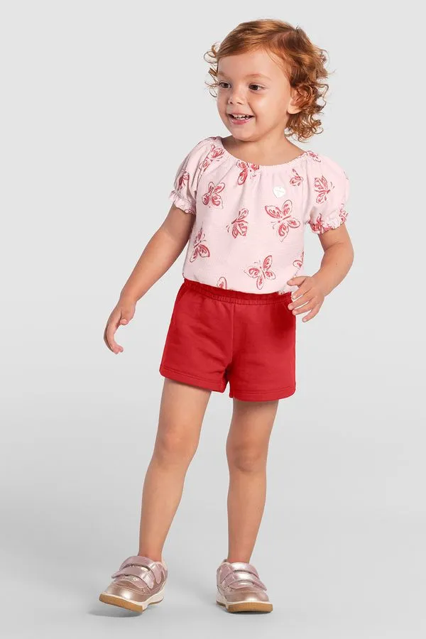 Conjunto infantil menina de borboletas Brandili - 8