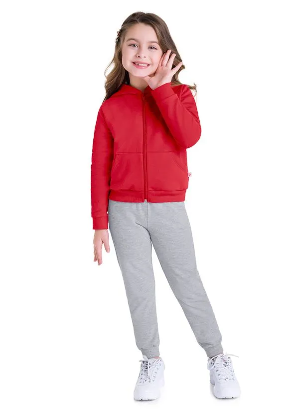 Calça jogger infantil menina em moletinho Brandili - 3