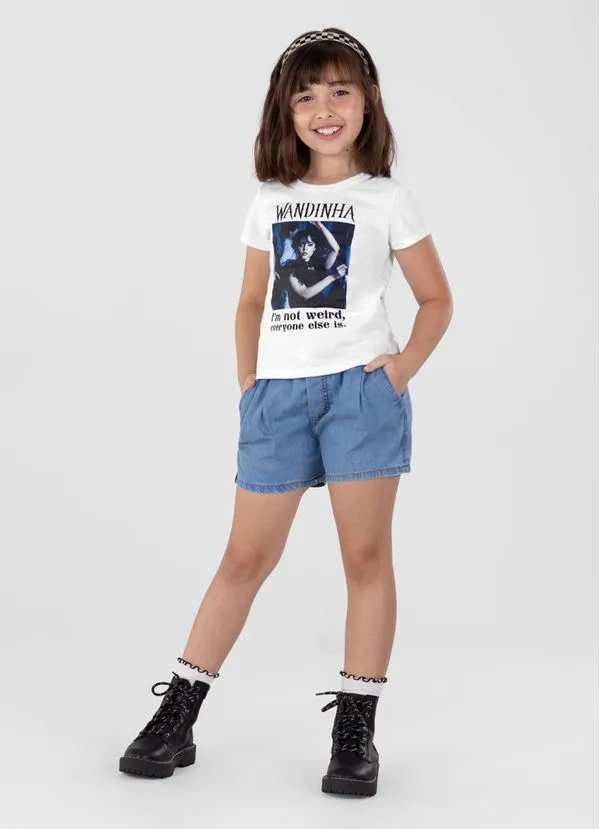 Blusa de malha Wandinha Infantil menina Brandili - 12