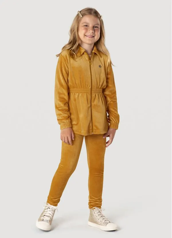 Jaqueta Malha Cotelê Infantil Menina Brandili - 14