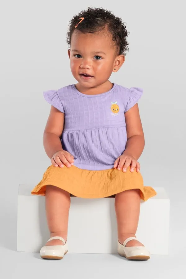 Vestido bebê menina de frutinha Brandili Baby - G