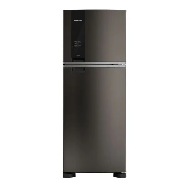 Geladeira Brastemp Eclipse Collection Frost Free Duplex A+++ 461 Litros Cor Black Inox com Tecnologia Turbo Control e Fresh Box - BRM56FE 220V