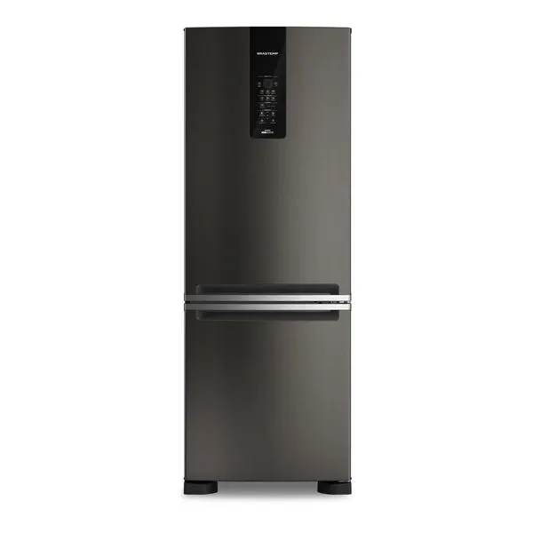 Geladeira Brastemp Eclipse Collection Frost Free Inverse A+++ 461 Litros Cor Black Inox com Tecnologia Inverter e Freeze Control Advanced - BRE59FE 110V