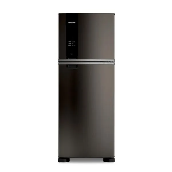 Geladeira Brastemp Eclipse Collection Frost Free Duplex A+++ 463 Litros Cor Black Inox Fresh Box e Cold Room - BRM55FE 110V