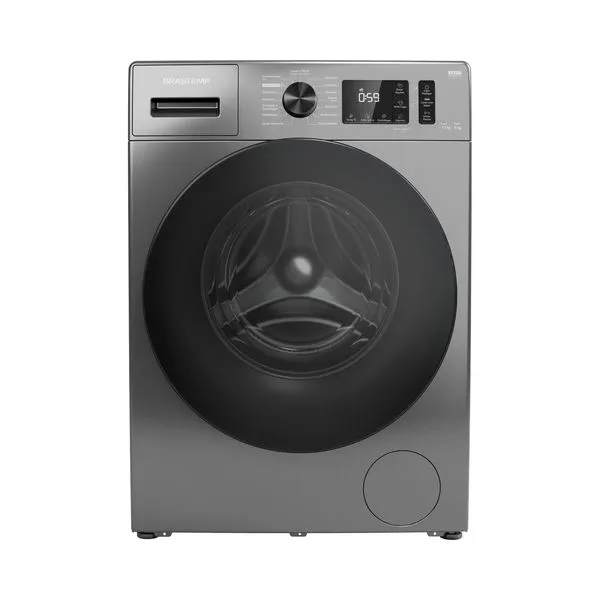 Lava e Seca Brastemp 10Kg/6Kg Titanium com Smart Sensor, Lavar com Vapor e Função Secagem - BNO10AS 220V