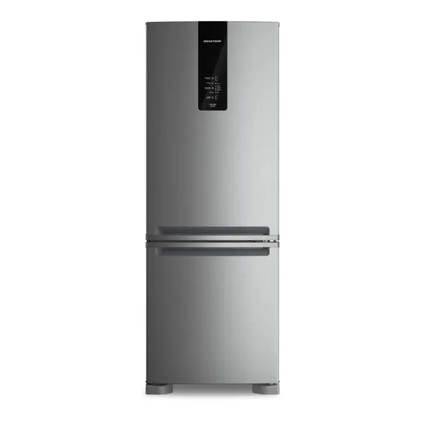Geladeira Brastemp Frost Free Inverse A+++ 479 Litros Cor Inox com Super Capacidade e Smart Flow - BRE58FK 110V