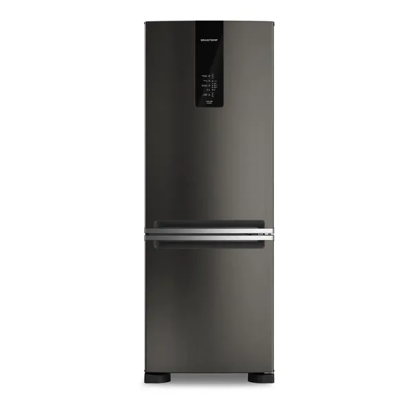Geladeira Brastemp Eclipse Collection Frost Free Inverse A+++ 479 Litros Cor Black Inox com Super Capacidade e Smart Flow - BRE58FE 220V