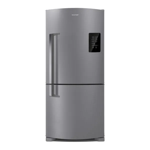 Geladeira Brastemp Frost Free Inverse 588 Litros Cor Inox com Smart Bar - BRE85AK 110V