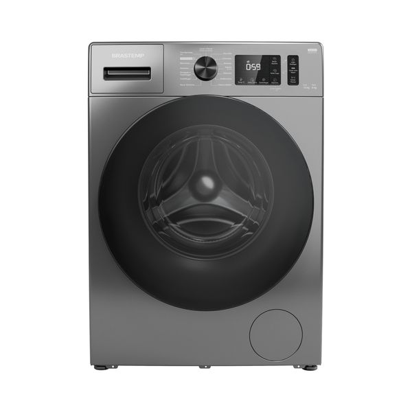 Lava e Seca Brastemp 10Kg/6Kg Titanium com Smart Sensor, Lavar com Vapor e Função Secagem - BNO10AS 110V