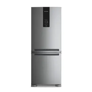 Geladeira Brastemp Frost Free Inverse A+++ 447L Inox Com Smart Flow E Fresh Box BRE57FK 220V