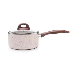 Panela de Indução com Tampa Brinox Smart Plus Antiaderente Ceramic Life Ø18cm 1,55 Litros Vanilla VANILLA Brinox