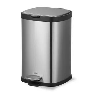 Lixeira Brinox com Pedal e Balde Frame Inox - 12 L Inox