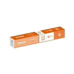 Jogo de Colheres de Mesa Brinox Turim 12 Peças Aço Inox Polido com Friso