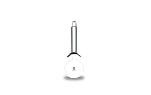 Cortador de Pizza com Proteção Brinox Top Pratic 19cm Aço Inox Aço Inox