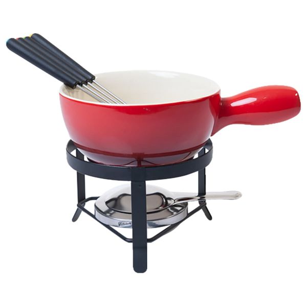 Conjunto para Fondue Brinox Foundue 8 Peças Vermelho Vermelho