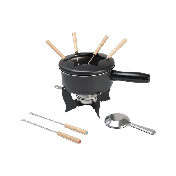 Aparelho de Fondue Brinox Fondues 10 Peças Antiaderente Pró-flon Cinza Range Cinza Range