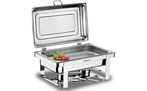 Rechaud Retangular com Banho Maria Brinox Savoy 23 x 57 x 36cm Aço Inoxidável Aço Inoxidável