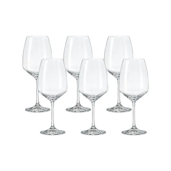 Jogo de 6 Taças para Água em Cristal Bohemia 560ml Haus Concept Aroma Cristal Bohemia