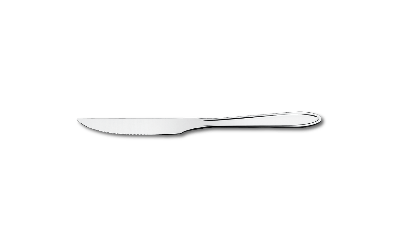 Jogo 12 Facas de Churrasco Inox Lyon Brinox 21cm Mesa Cozinha Faca de Carne