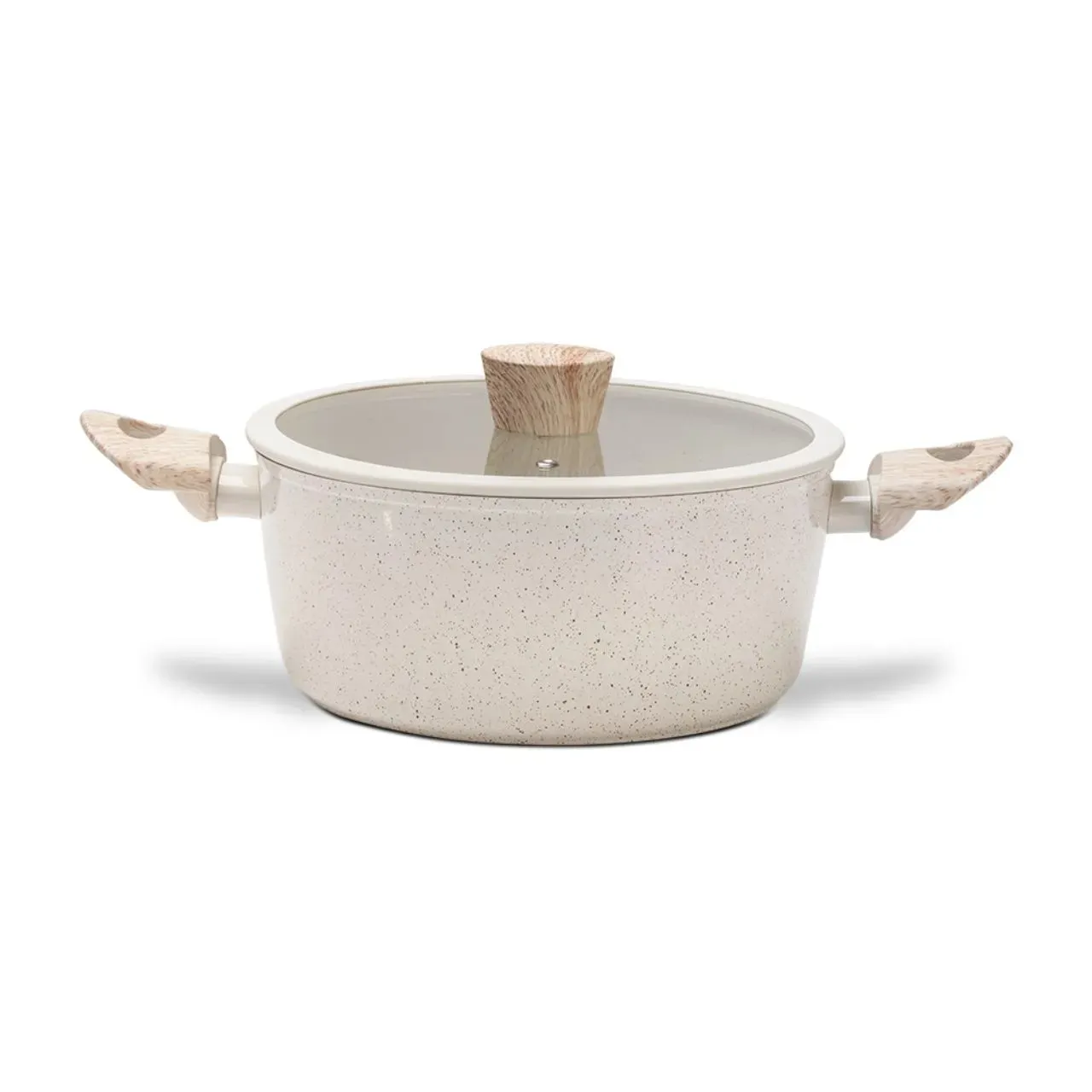 Caçarola de Indução Brinox Sirius Antiaderente Ceramic Life Ø24cm 4 Litros Vanilla
