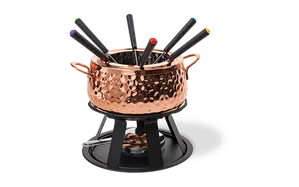 Conjunto para Fondue Brinox Foundues 11 Peças Cobre