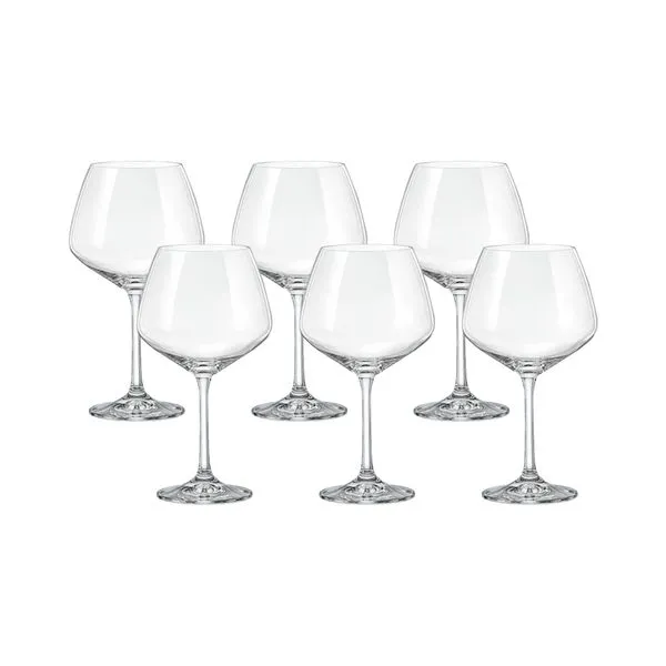 Jogo de 6 Taças para Gin Tônica em Cristal Bohemia 580ml Haus Concept Aroma Cristal Bohemia