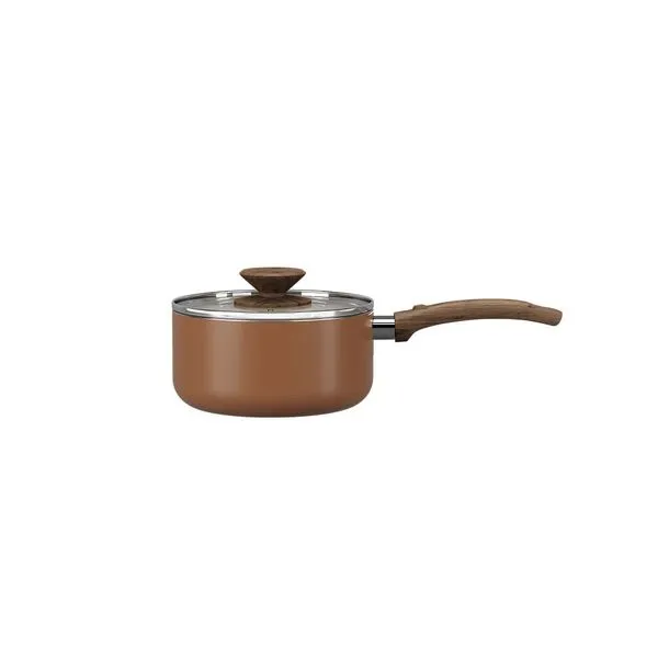 Panela com Tampa Brinox Primea Ceramic Life Ø16cm 1,45 Litros Cappuccino Panela com Tampa Brinox Ceramic Life Primea Ø16cm 1,45L Cappuccino