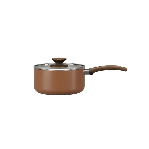 Panela com Tampa Brinox Primea Antiaderente Ceramic Life Ø18cm 2,05 Litros Cappuccino Panela com Tampa Brinox Ceramic Life Primea Ø18cm 2,05L Cappuccino