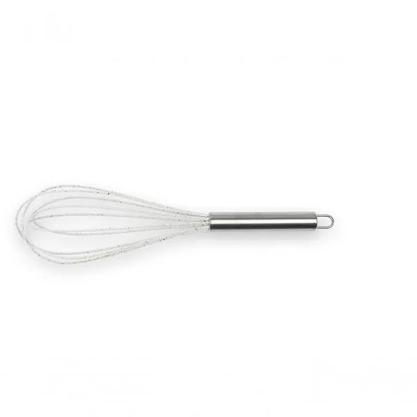 Batedor Manual Fio Inox Com Silicone 30 Cm Cor Vanilla Linha Duo Brinox Vanilla