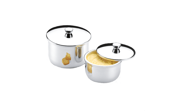 Margarineira Brinox Átina 250g Aço Inox Aço Inoxidável