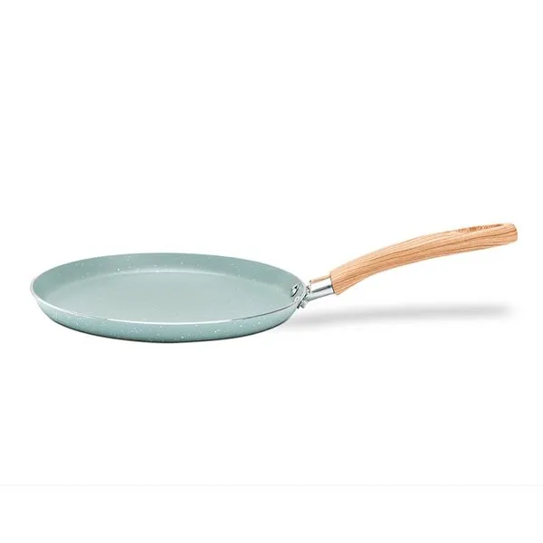 Tapioqueira Panquequeira de Indução Brinox Botanika Antiaderente Ceramic Life Ø22cm 500ml Verde Verde