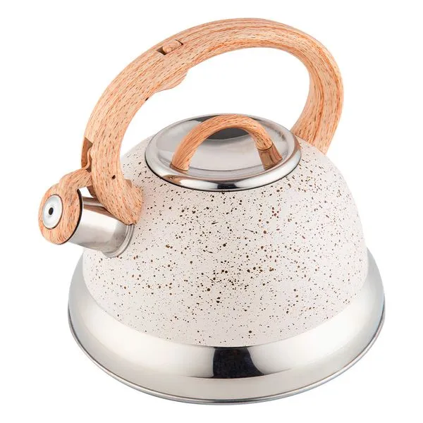 Chaleira de Inox com Indução e Apito Brinox Roma 2,7 Litros Vanilla Vanilla