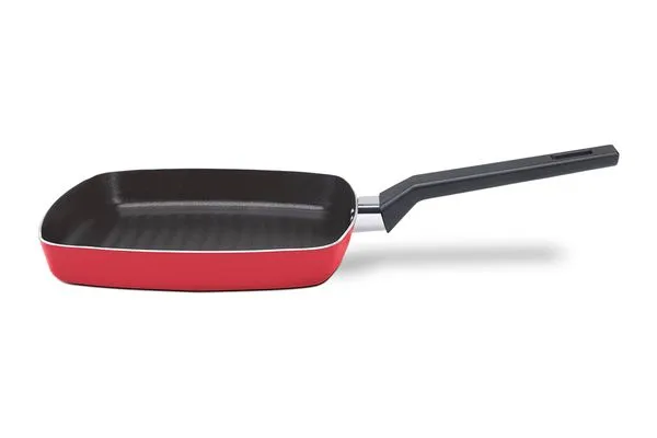 Grill Brinox Antiaderente Ceramic Life 24x24cm Preserve Vermelho Vermelho