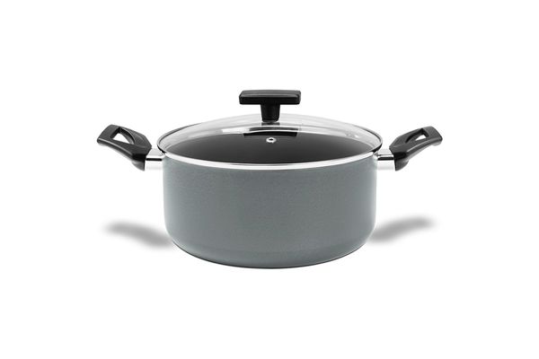 Caçarola Brinox Preserve Antiaderente Ceramic Life Ø20cm 2,7 Litros Cinza Cinza