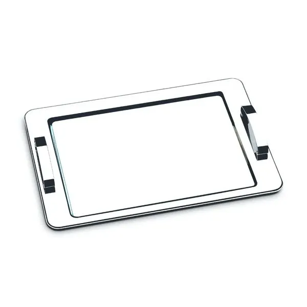 Bandeja com Alça Brinox Átina 40x28cm Aço Inox Aço Inoxidável