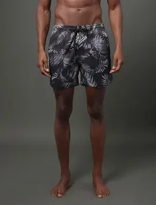Shorts D'Água Masculino Elástico Reticulado Calvin Klein Swimwear - Chumbo Shorts D'Água Masculino Elástico Reticulado Calvin Klein Swimwear Chumbo Gg