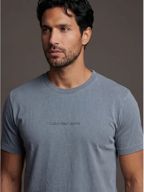 Camiseta Manga Curta Calvin Klein Jeans Masculino Logo Est. 1978 - Marinho Camiseta Manga Curta Calvin Klein Jeans Masculino Logo Est. 1978 Marinho g
