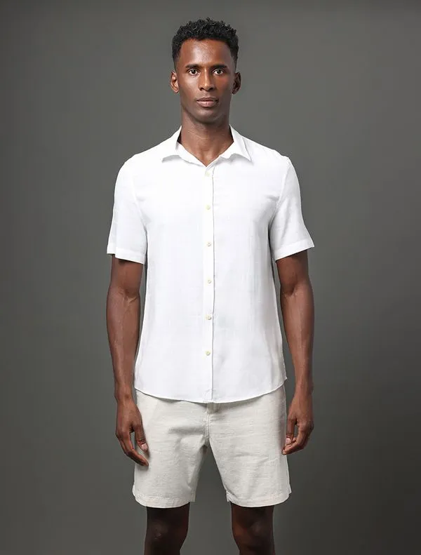 Camisa Masculina Listras Detalhes Calvin Klein Jeans - Branco Camisa Masculina Listras Detalhes Calvin Klein Jeans Branco g