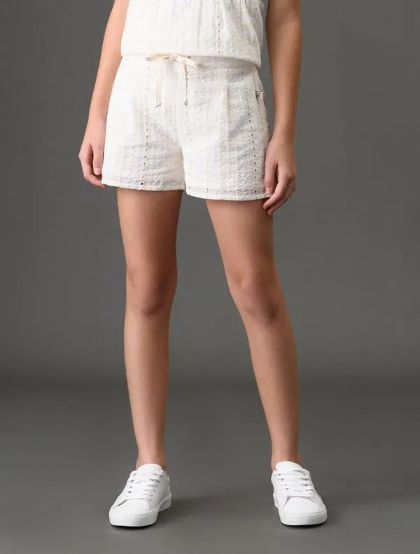Short Ckj Girl Laise - Branco 2 Short Ckj Girl Laise Branco 2 8