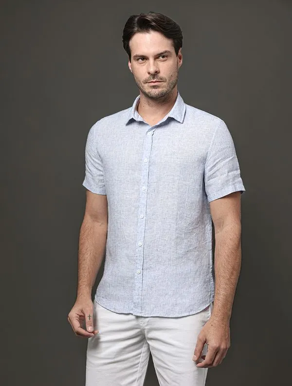 Camisa Masculina Cannes Linen Calvin Klein - Marinho Camisa Masculina Cannes Linen Calvin Klein Marinho 2