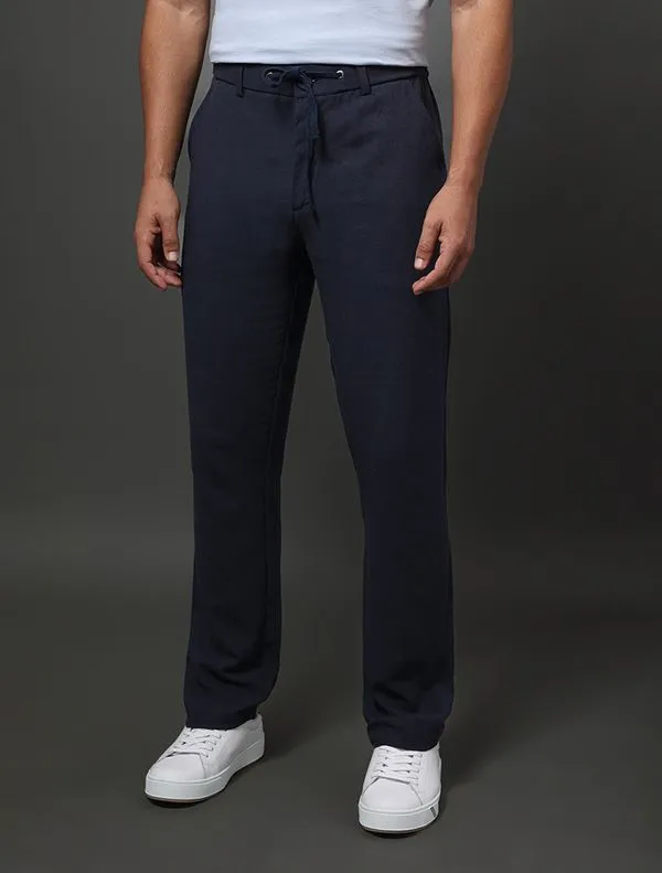 Calça Masculina Linen Calvin Klein Jeans - Marinho Calça Masculina Linen Calvin Klein Jeans Marinho 38