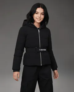 Jaqueta Calvin Klein Jeans Menina Puffer Cinto Removível - Preto Jaqueta Calvin Klein Jeans Menina Puffer Cinto Removível Preto 12