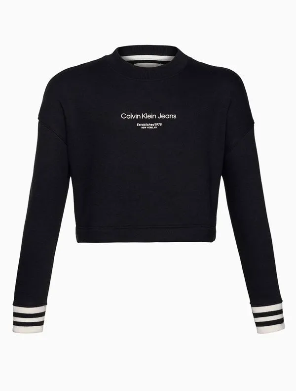 Casaco Menina Retilínea Calvin Klein Jeans - Preto Casaco Menina Retilínea Calvin Klein Jeans Preto 8