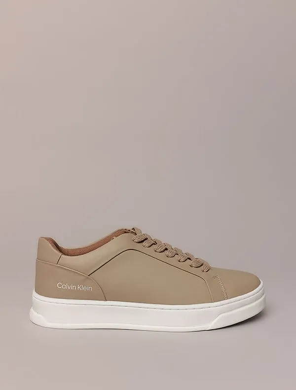 Tênis Couro Calvin Klein - Caqui Claro Tênis Couro Calvin Klein Caqui Claro 40