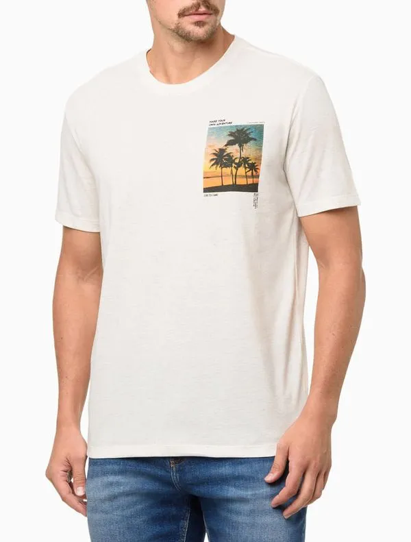 Camiseta Masculina Manga Curta Endless Sunset - Off White Camiseta Masculina Manga Curta Endless Sunset Off White p