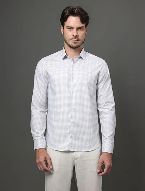 Camisa Masculina Slim Pima Cotton Calvin Klein - Branco Camisa Masculina Slim Pima Cotton Calvin Klein Branco 4