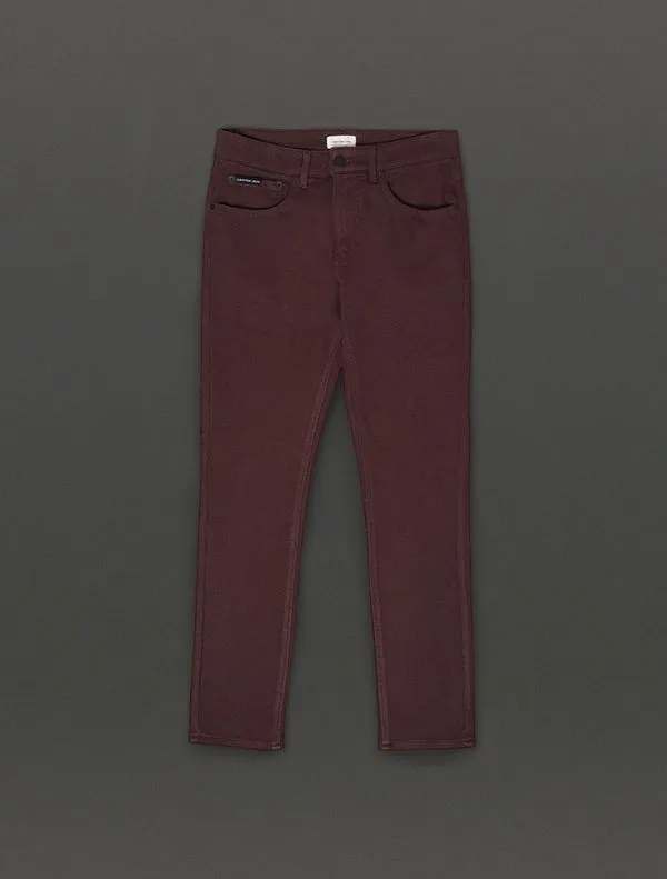 Calça Masculina Moletom 5 Pockets Calvin Klein Jeans - Cafe Calça Masculina Moletom 5 Pockets Calvin Klein Jeans Cafe 40