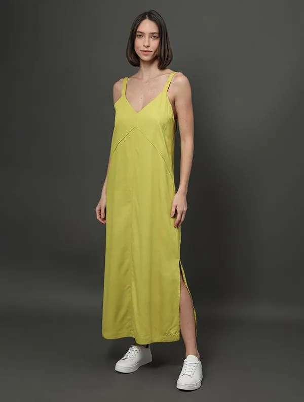 Vestido Feminino Midi Com Nervura Calvin Klein Jeans - Vestido Feminino Midi Com Nervura Calvin Klein Jeans 40