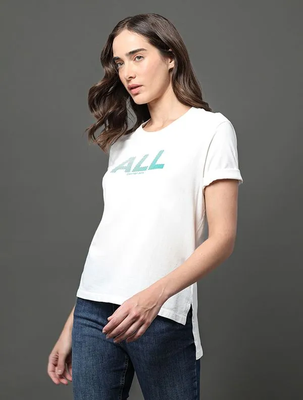 Camiseta Feminina All Calvin Klein Jeans - Off White Camiseta Feminina All Calvin Klein Jeans Off White p