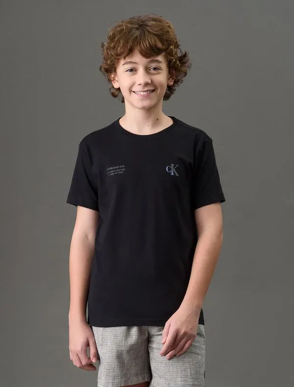 Camiseta Menino Est. 1978 Calvin Klein Jeans - Preto Camiseta Menino Est. 1978 Calvin Klein Jeans Preto 14